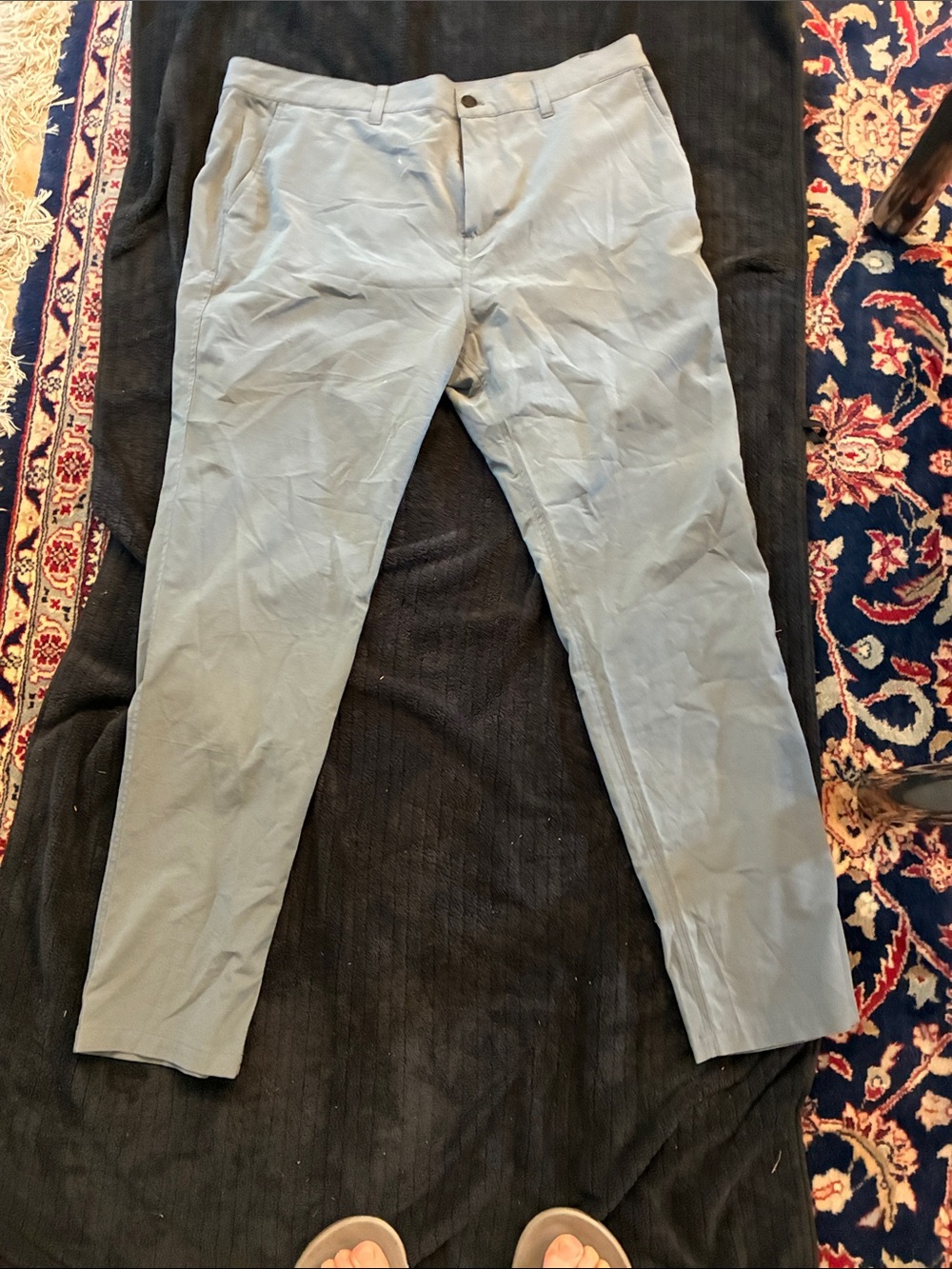 Men's Light Gray Casual Chino Pants